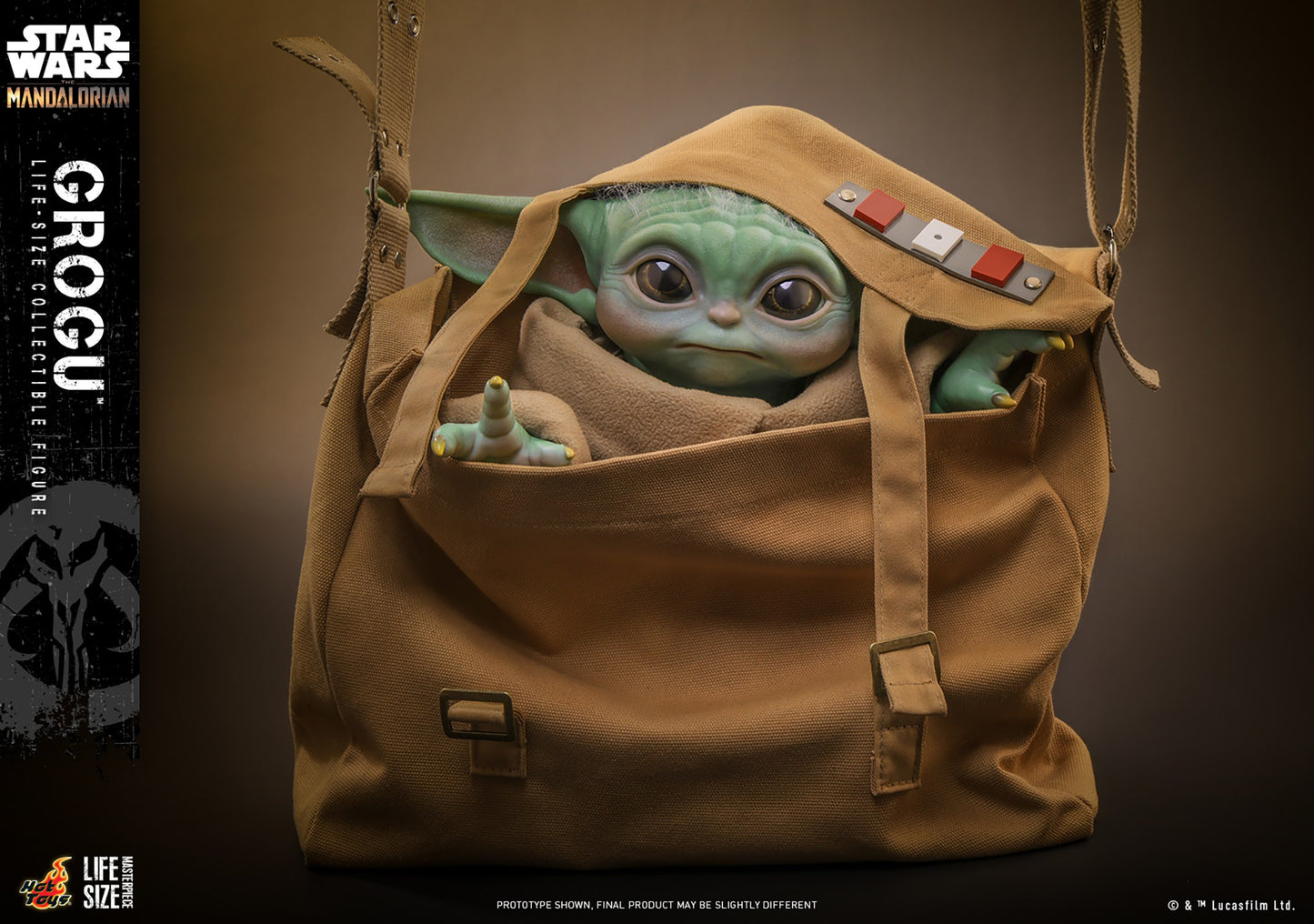 Hot Toys - Grogu Life Size with Cross-Body Bag - Star Wars - LMS015 - 1:6 Scale Action Figure - Damaged Packaging Sale