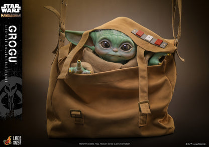 Hot Toys - Grogu Life Size with Cross-Body Bag - Star Wars - LMS015 - 1:6 Scale Action Figure - Damaged Packaging Sale