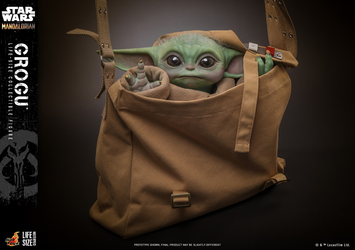 Hot Toys - Grogu Life Size with Cross-Body Bag - Star Wars - LMS015 - 1:6 Scale Action Figure - Damaged Packaging Sale