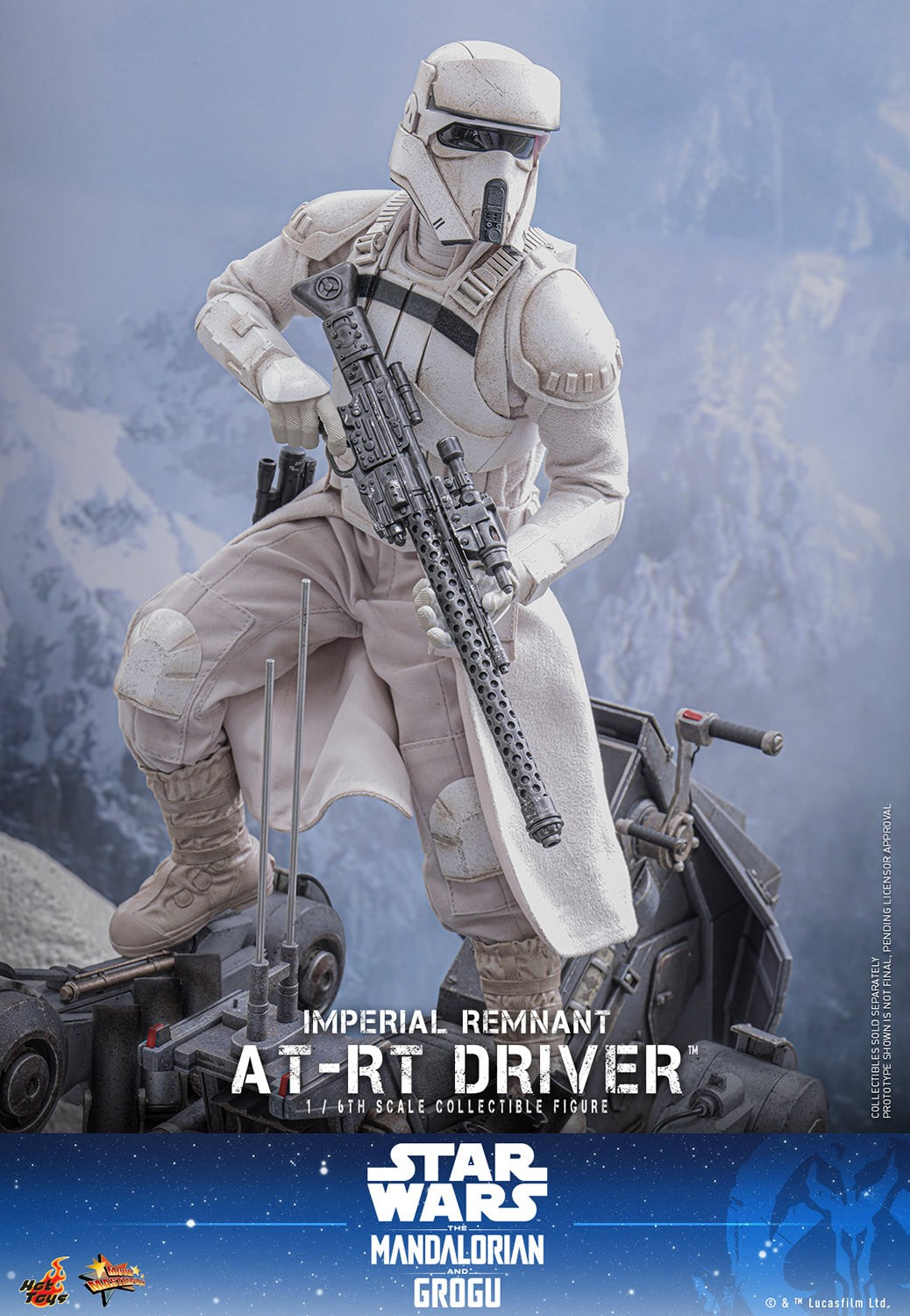 Hot Toys MMS853 Imperial Remnant AT-RT Driver 1/6 scale collectible figure from Star Wars The Mandalorian and Grogu