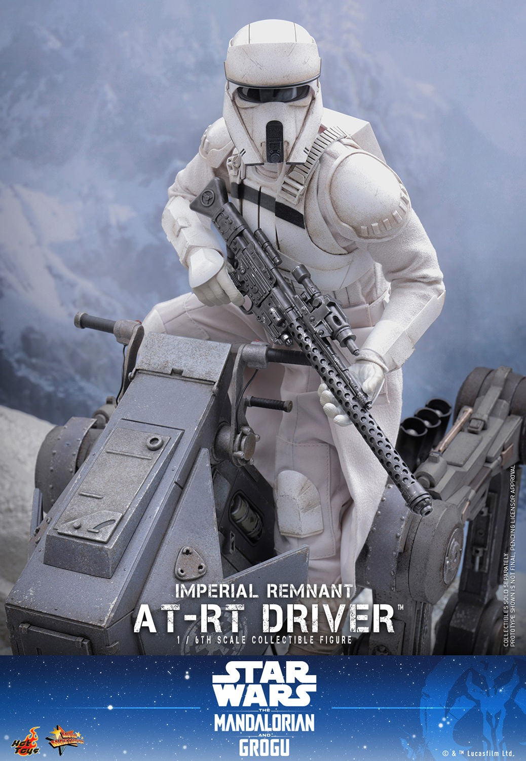 Hot Toys MMS853 Imperial Remnant AT-RT Driver 1/6 scale collectible figure from Star Wars The Mandalorian and Grogu