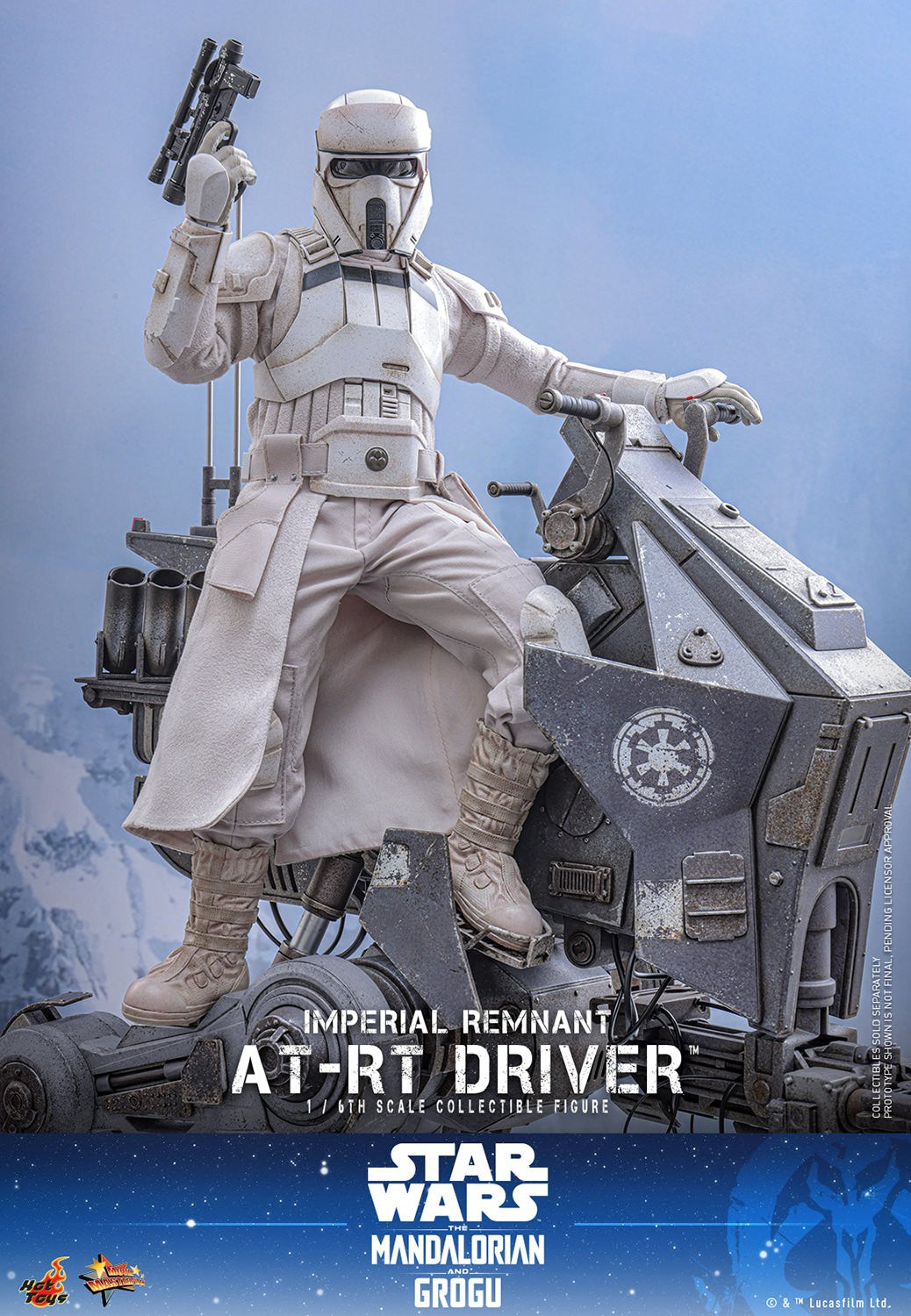 Hot Toys MMS853 Imperial Remnant AT-RT Driver 1/6 scale collectible figure from Star Wars The Mandalorian and Grogu