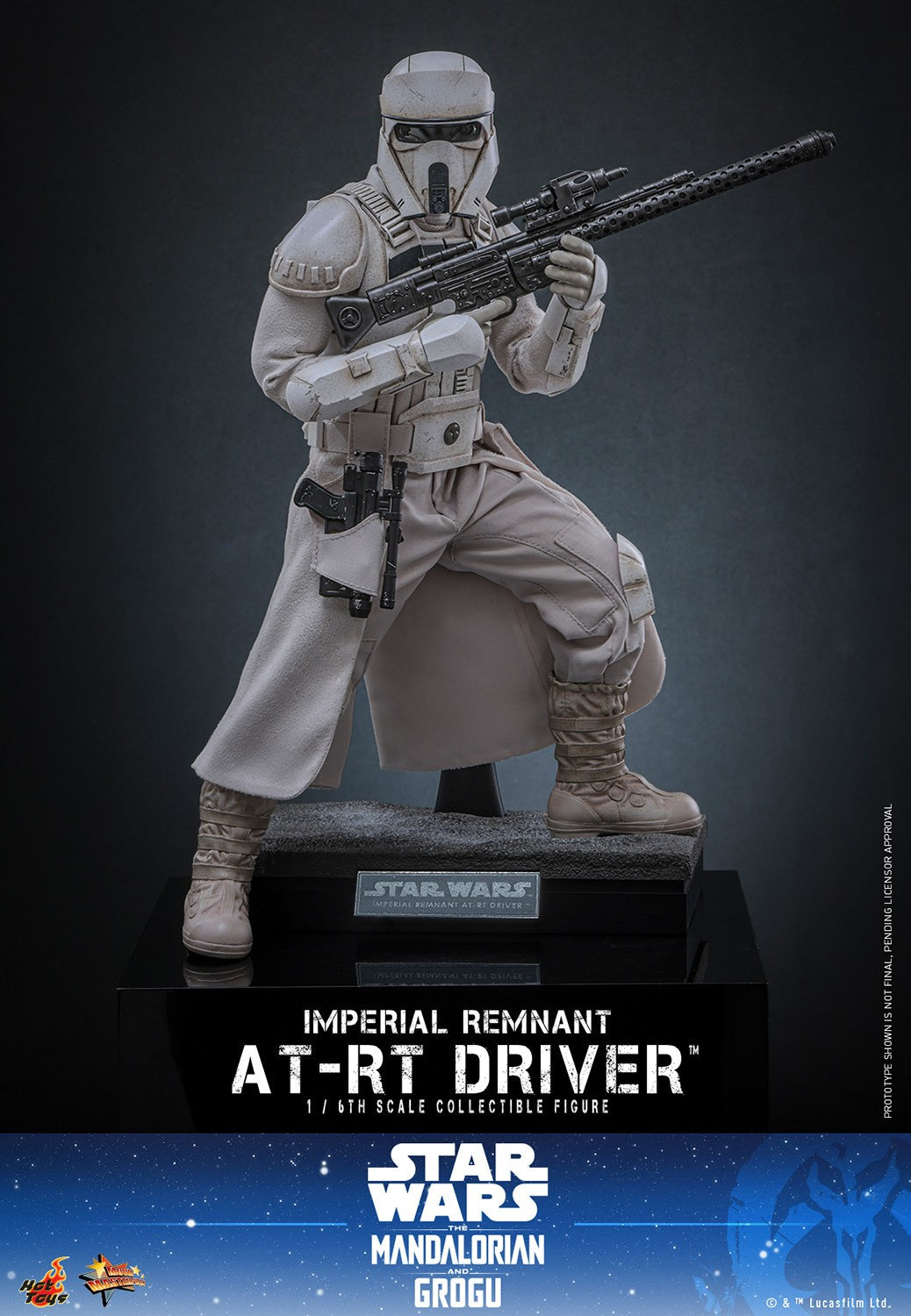 Hot Toys MMS853 Imperial Remnant AT-RT Driver 1/6 scale collectible figure from Star Wars The Mandalorian and Grogu