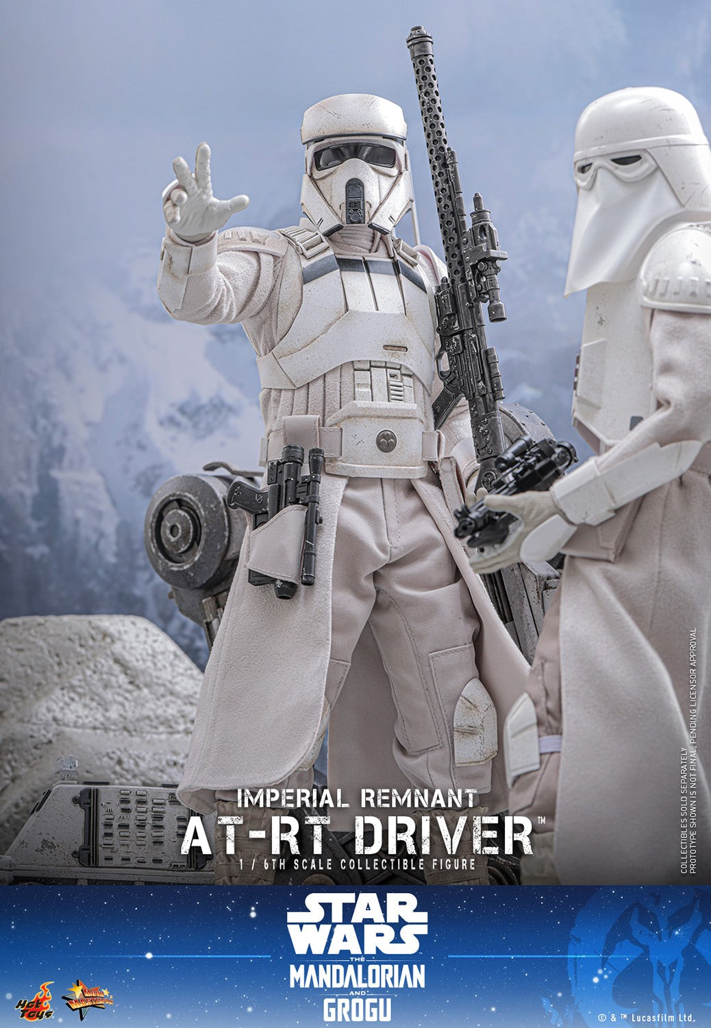 Hot Toys MMS853 Imperial Remnant AT-RT Driver 1/6 scale collectible figure from Star Wars The Mandalorian and Grogu