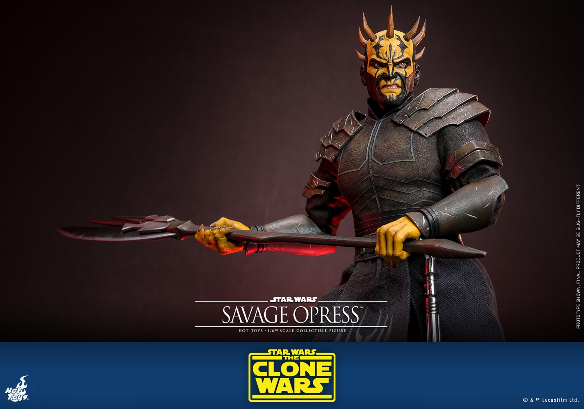 Hot Toys TMS136 Savage Opress 1/6 scale Star Wars The Clone Wars figure with factory-sealed manufacturer shipper