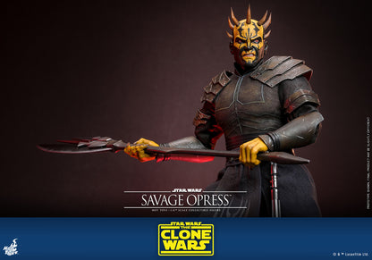 Hot Toys TMS136 Savage Opress 1/6 scale Star Wars The Clone Wars figure with factory-sealed manufacturer shipper