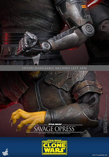 Hot Toys TMS136 Savage Opress 1/6 scale Star Wars The Clone Wars figure with factory-sealed manufacturer shipper