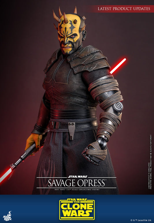 Hot Toys TMS136 Savage Opress 1/6 scale Star Wars The Clone Wars figure with factory-sealed manufacturer shipper