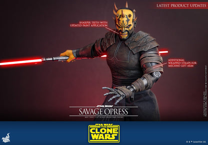 Hot Toys TMS136 Savage Opress 1/6 scale Star Wars The Clone Wars figure with factory-sealed manufacturer shipper