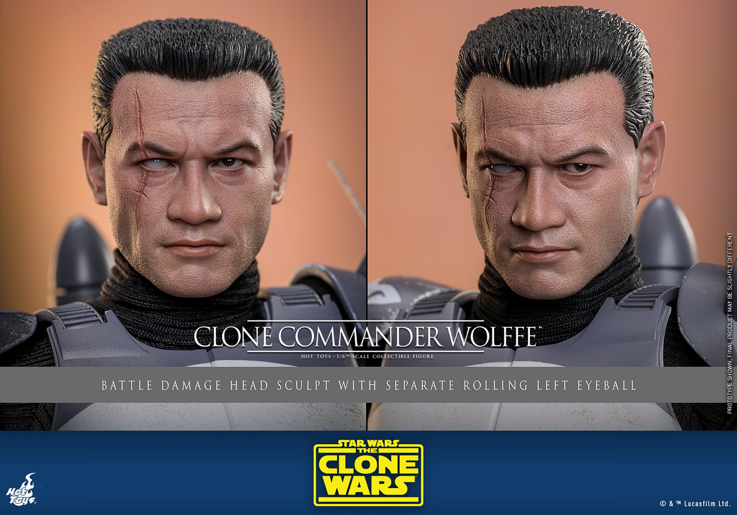 Hot Toys Clone Commander Wolffe - Star Wars - TMS141 - 1:6 Scale - Clone Wars