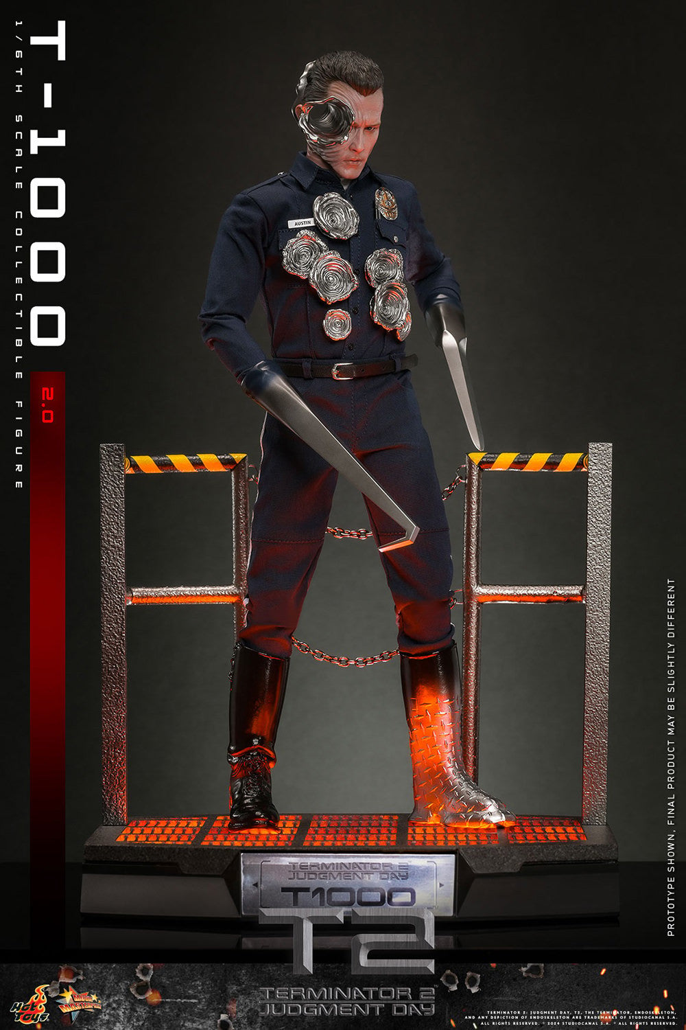 Hot Toys - T-1000 (2.0) - Terminator 2 - MMS774 - 1:6 Scale Action Figure
