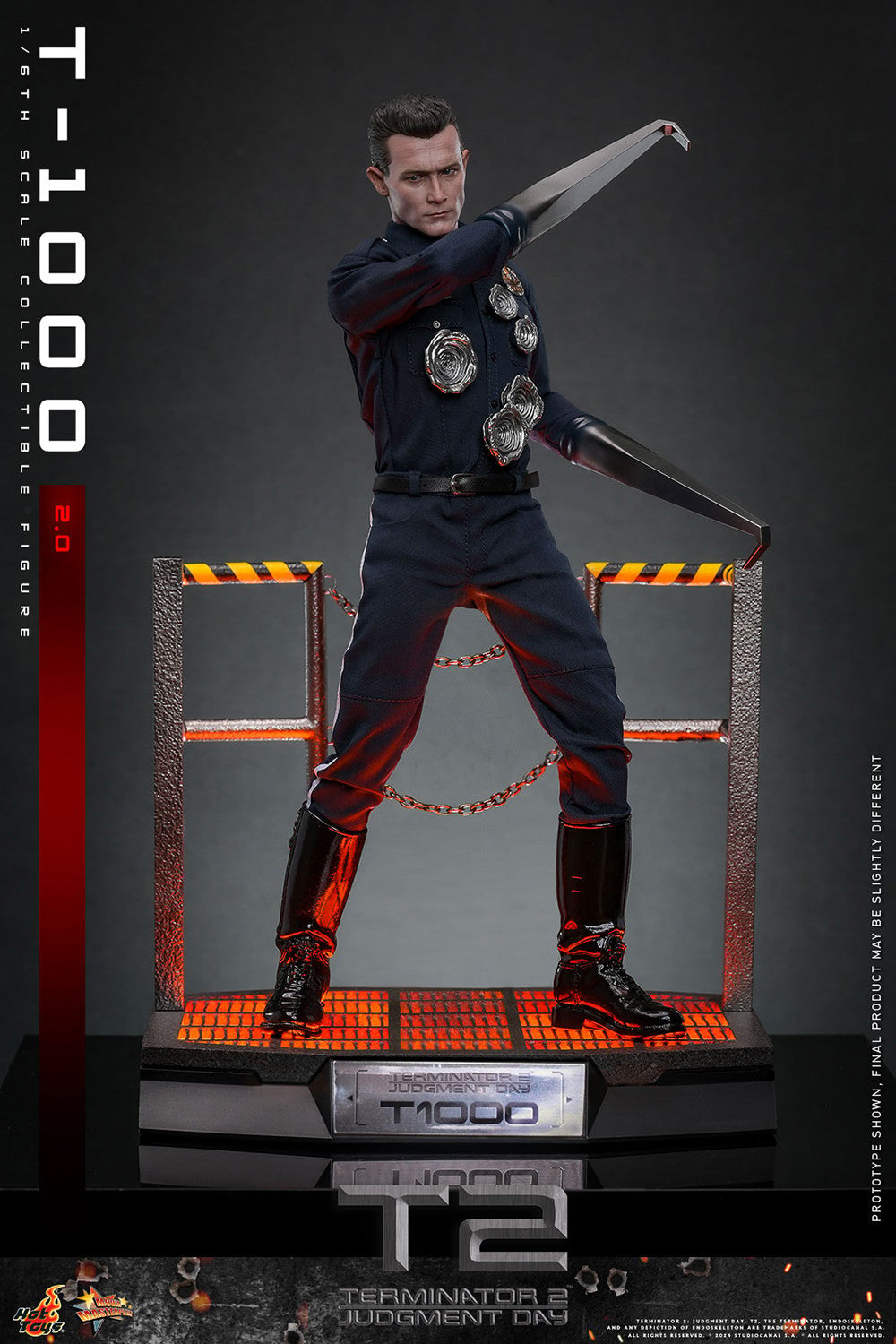 Hot Toys - T-1000 (2.0) - Terminator 2 - MMS774 - 1:6 Scale Action Figure