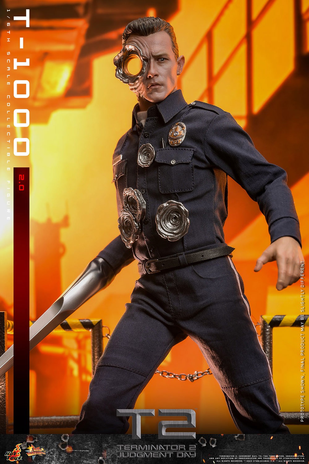 Hot Toys - T-1000 (2.0) - Terminator 2 - MMS774 - 1:6 Scale Action