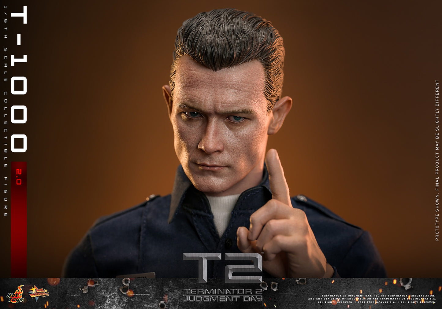 Hot Toys - T-1000 (2.0) - Terminator 2 - MMS774 - 1:6 Scale Action Figure