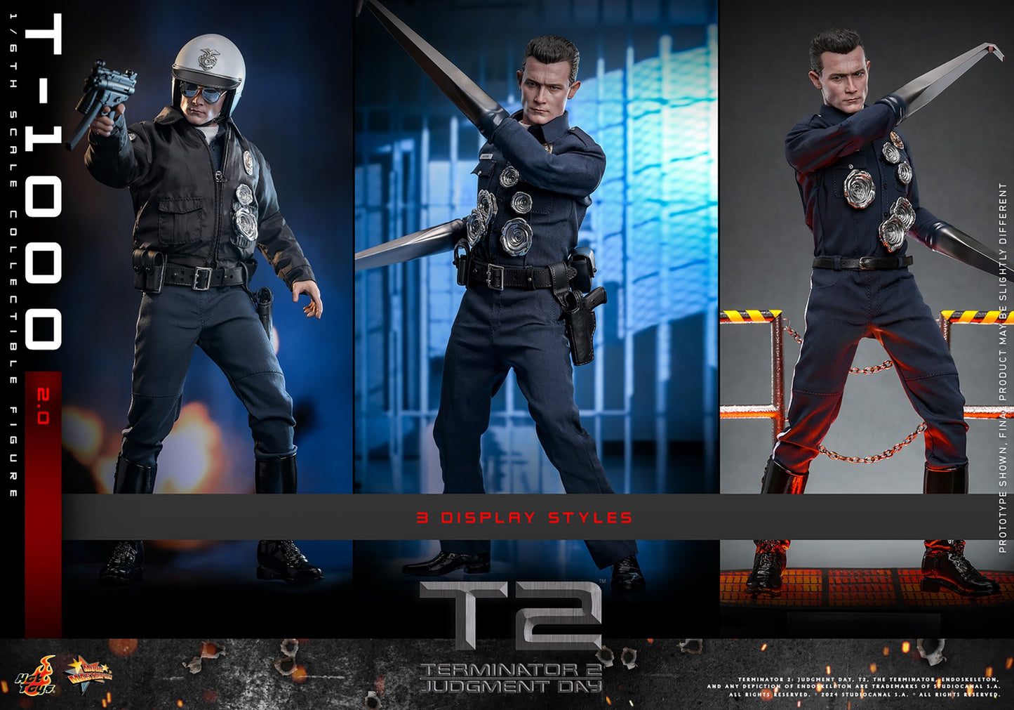 Hot Toys - T-1000 (2.0) - Terminator 2 - MMS774 - 1:6 Scale Action Figure