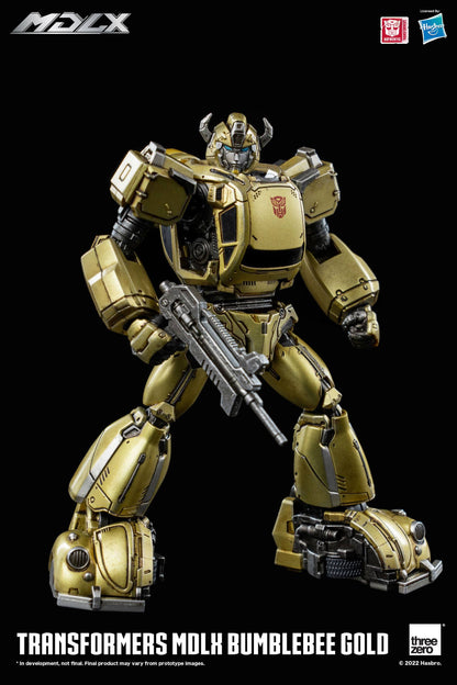 Transformers By Threezero Bumblebee MDLX Gold Ltd Edition Action Figure