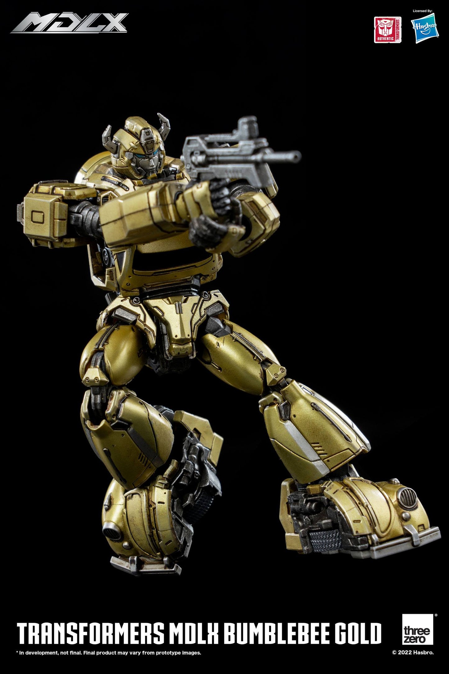 Transformers By Threezero Bumblebee MDLX Gold Ltd Edition Action Figure