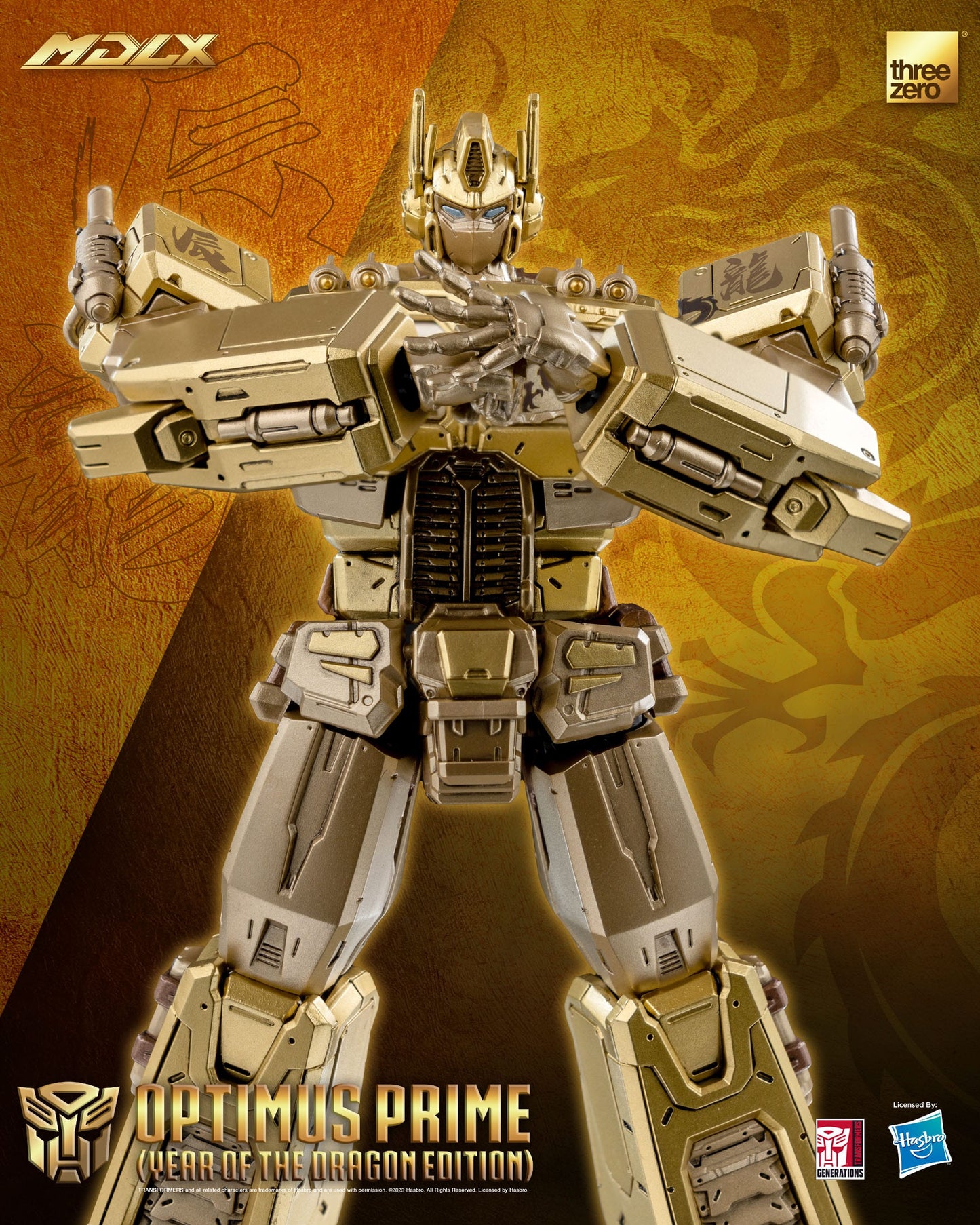 Threezero Transformers MDLX Action Figure Optimus Prime (Year of the Dragon Edition) 18 cm