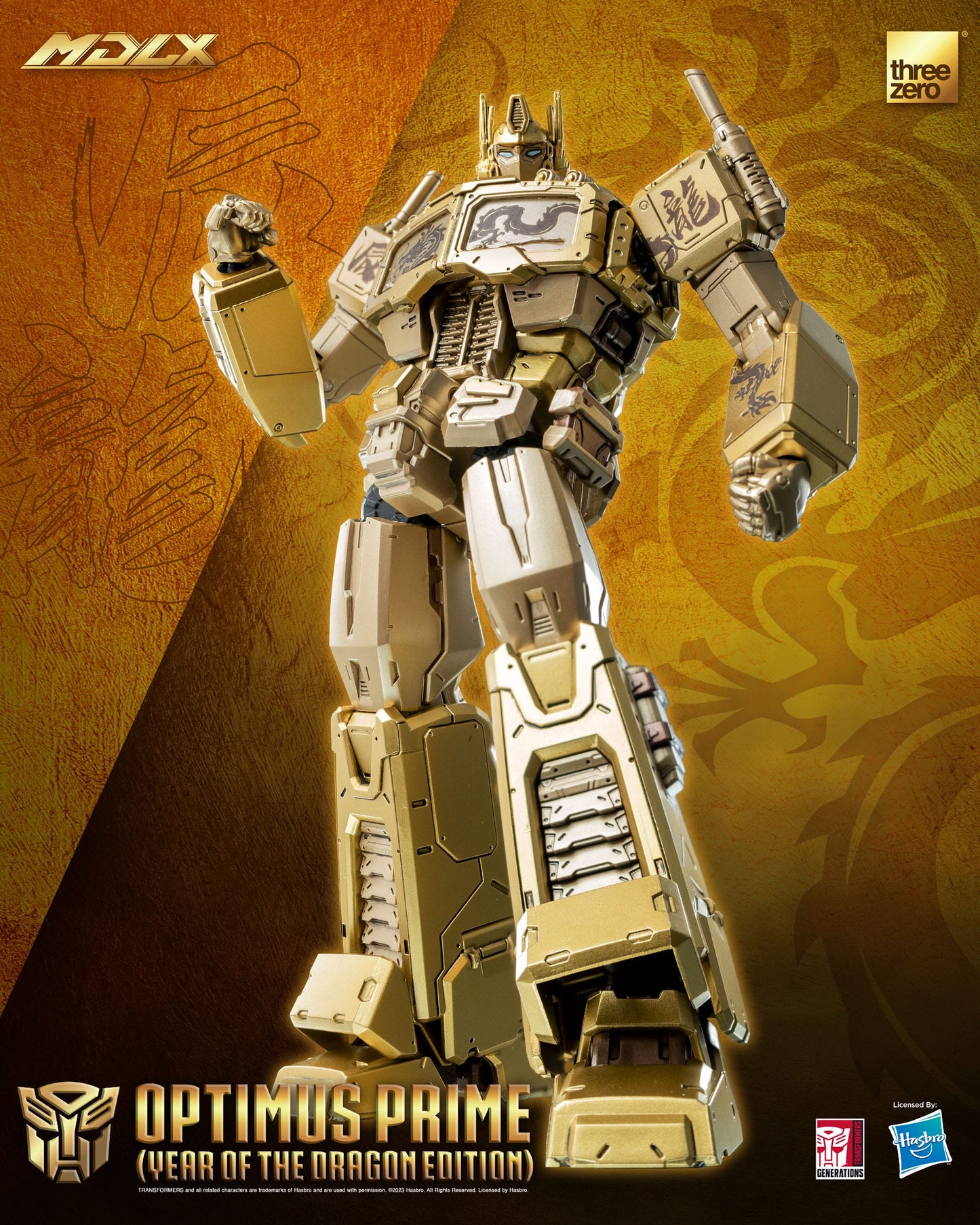 Threezero Transformers MDLX Action Figure Optimus Prime (Year of the Dragon Edition) 18 cm