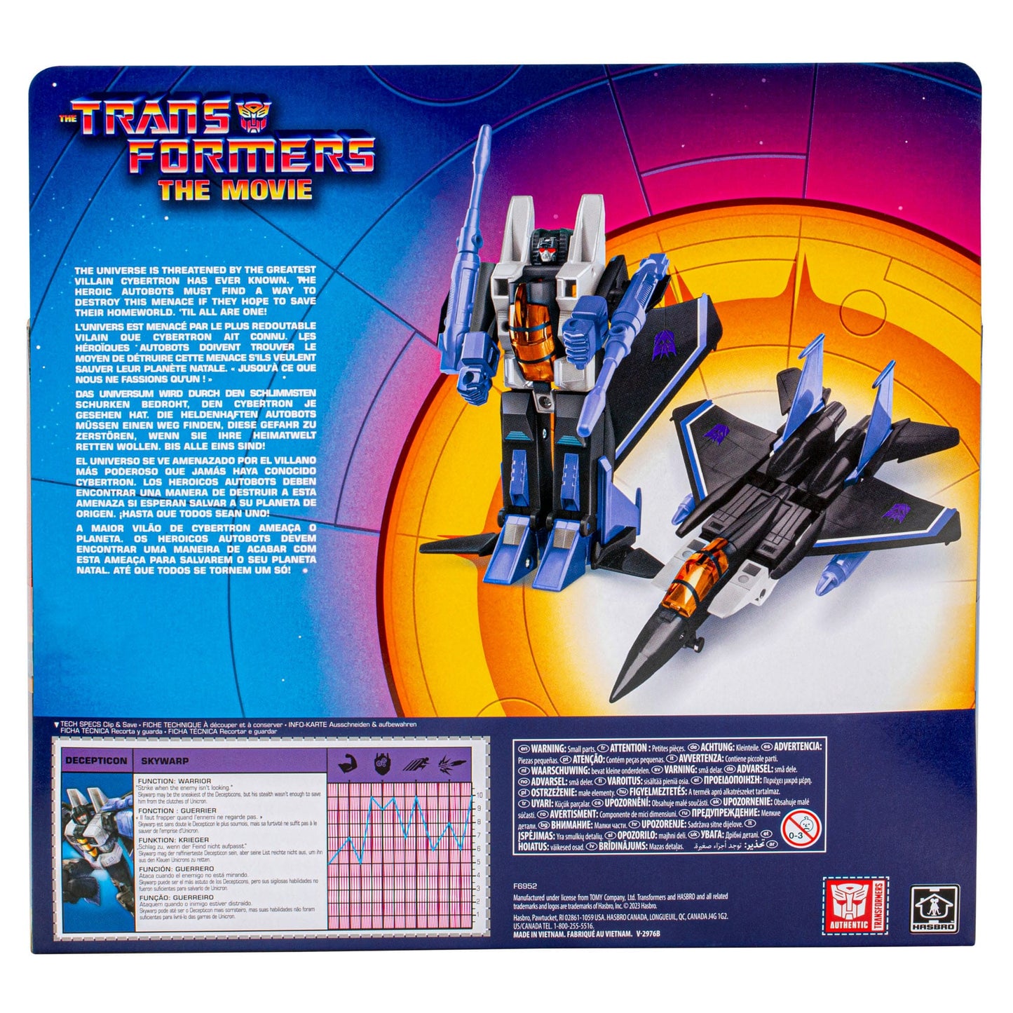 Transformers The Movie Skywarp HASBRO Toys Retro G1 Figure