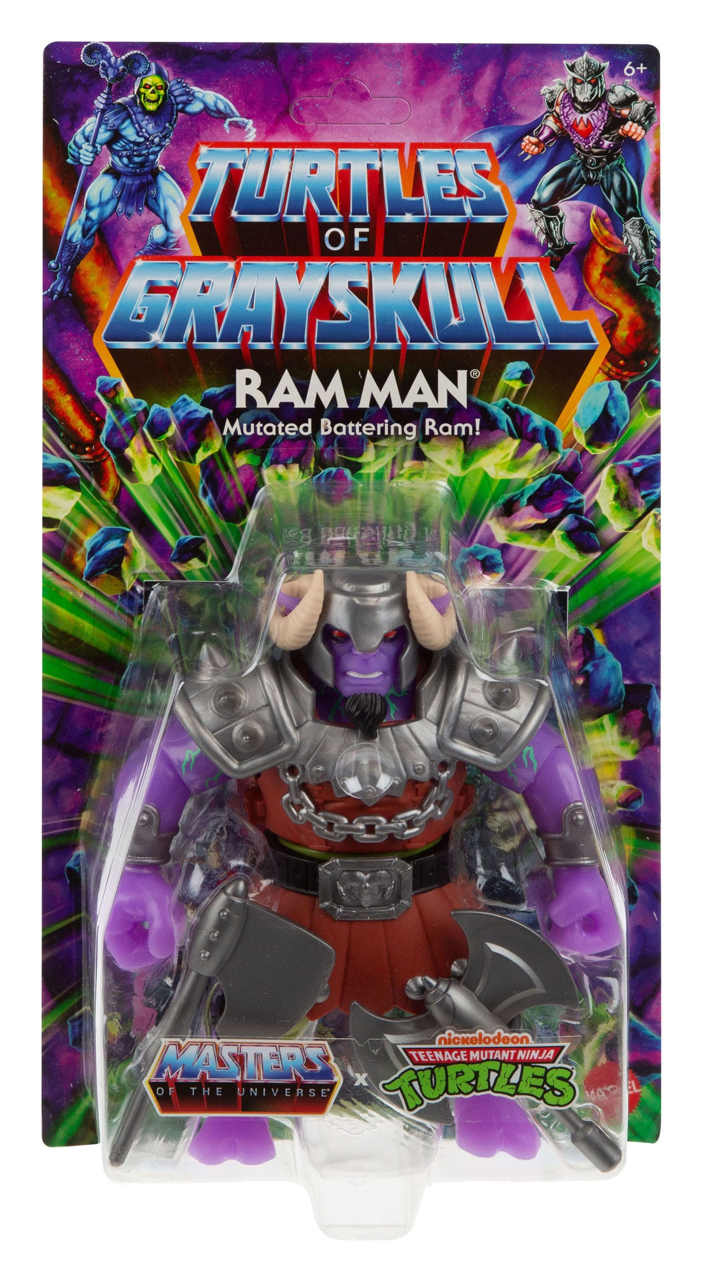 MOTU x TMNT: Turtles of Grayskull Ram Man Action Figure