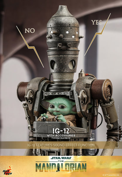 Hot Toys 1:6 - IG-12 Grogu Deluxe Set - Mandalorian - TMS105 - Star Wars