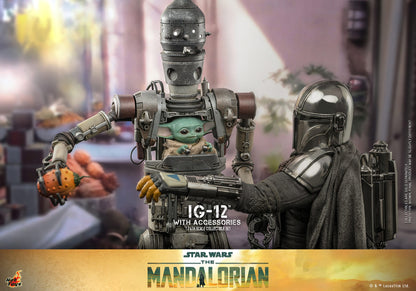 Hot Toys 1:6 - IG-12 Grogu Deluxe Set - Mandalorian - TMS105 - Star Wars