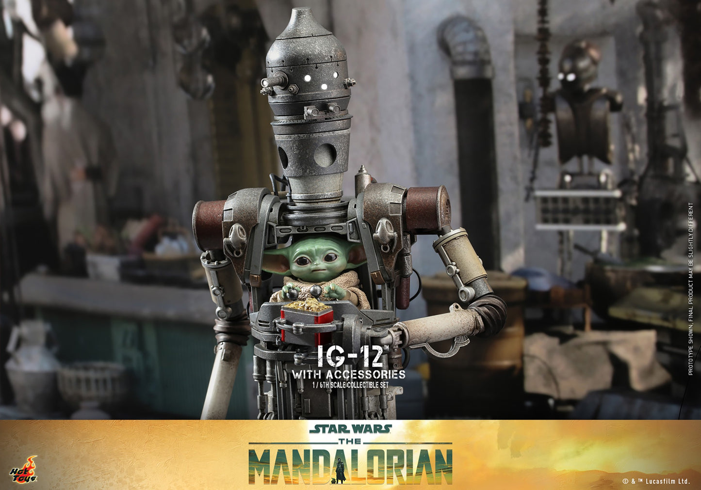 Hot Toys 1:6 - IG-12 Grogu Deluxe Set - Mandalorian - TMS105 - Star Wars