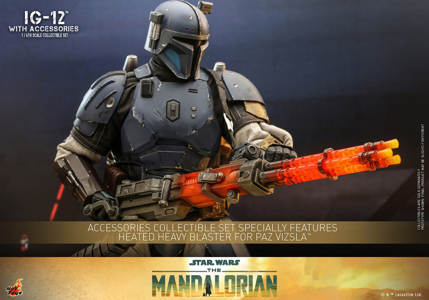 Hot Toys - IG-12 - Paz Vizsla’s Heated Heavy Blaster - Star Wars - TMS105 Special Edition- The Mandalorian - 1:6 Loose Parts