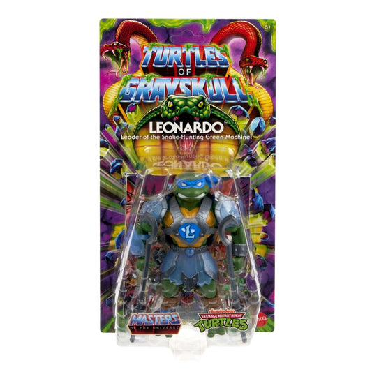MOTU x TMNT: Turtles of Grayskull Leonardo Snake Armour Action Figure