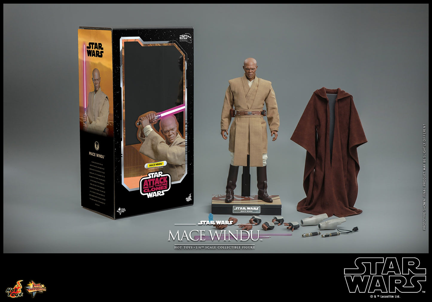 Hot Toys 1:6 - Mace Windu - Attack of The Clones - MMS681 - Star Wars