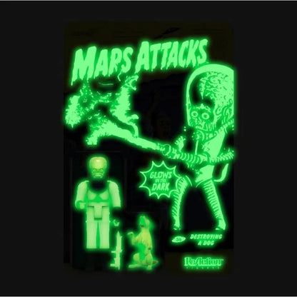 Super7 - Mars Attacks - Destroying A Dog - Glow In The Dark (GITD) ReAction Figure Retro Action Figure