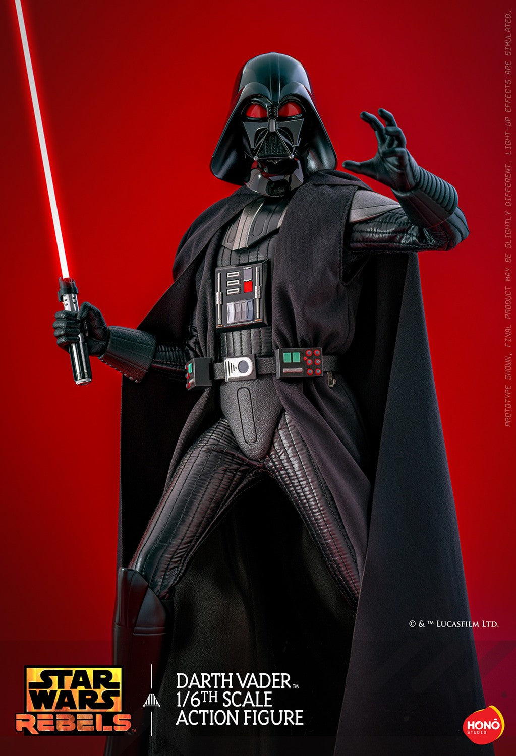 Hot Toys Hono Studios Darth Vader Star Wars Rebels 1/6 Scale Action Figure