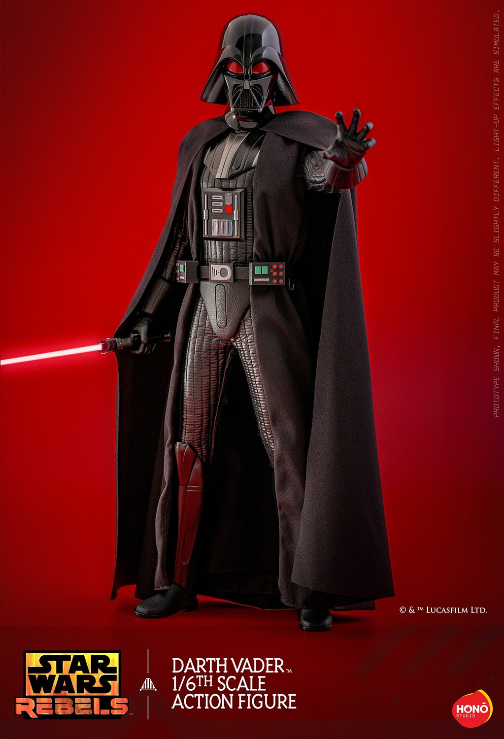 Hot Toys Hono Studios Darth Vader Star Wars Rebels 1/6 Scale Action Figure