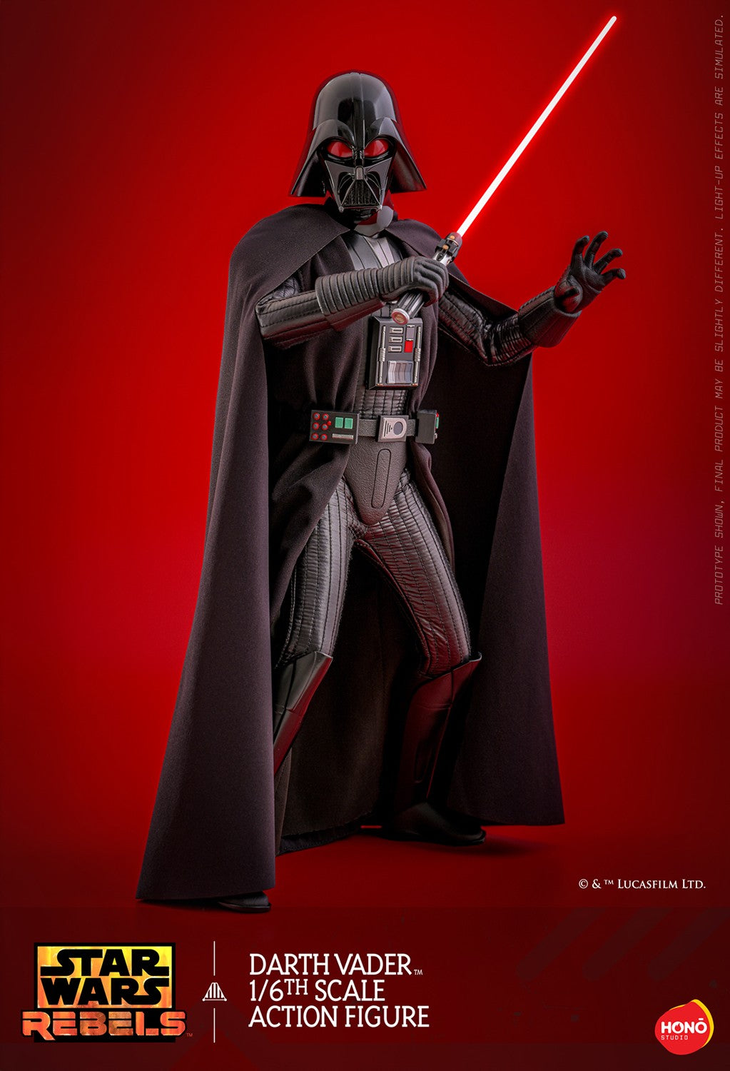 Hot Toys Hono Studios Darth Vader Star Wars Rebels 1/6 Scale Action Figure