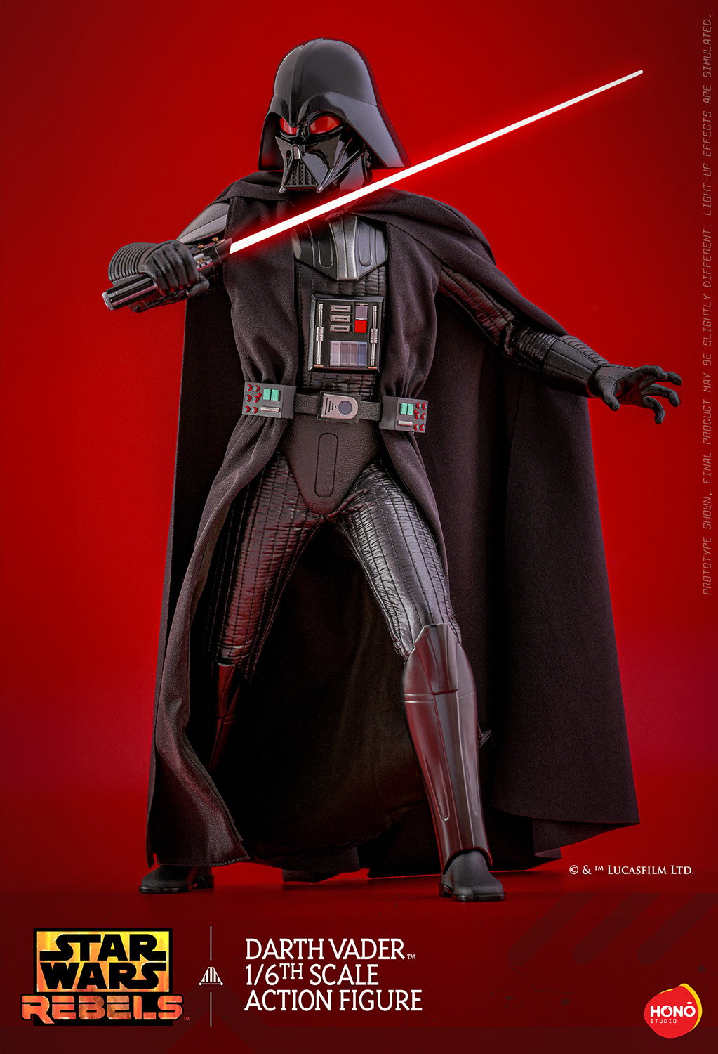 Hot Toys Hono Studios Darth Vader Star Wars Rebels 1/6 Scale Action Figure