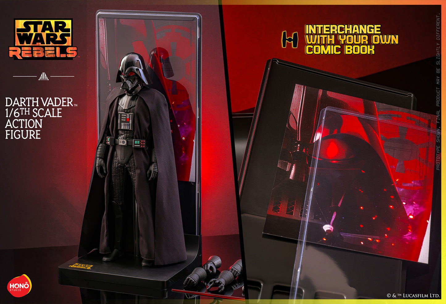 Hot Toys Hono Studios Darth Vader Star Wars Rebels 1/6 Scale Action Figure