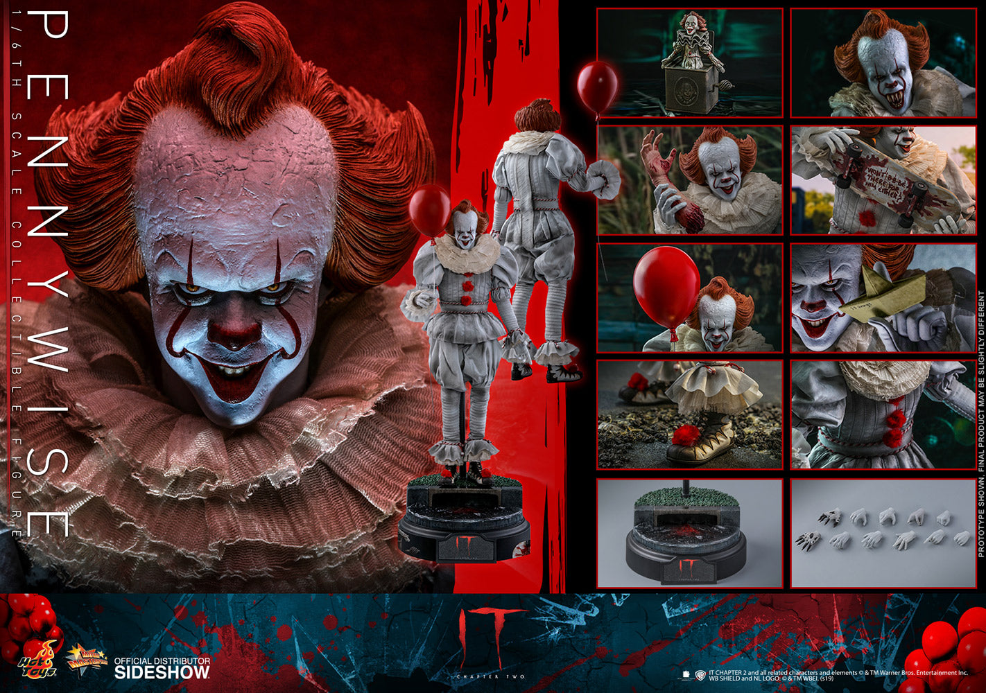 Hot Toys 1:6 - IT - Pennywise The Clown - MMS555