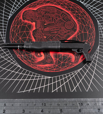 Present Toys Future Warrior T-800 SPAS-12 shotgun with fabric sling, side view