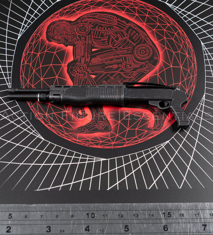 Present Toys Future Warrior T-800 SPAS-12 shotgun with fabric sling, side view