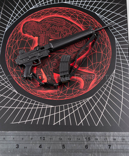 Present Toys Future Warrior T-800 AR-18 rifle, original 1/6 scale accessory, view 9