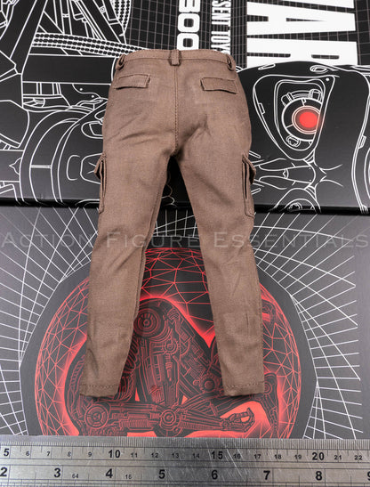 Present Toys Future Warrior T-800 brown cargo trousers, reverse or detail view of original sixth scale part
