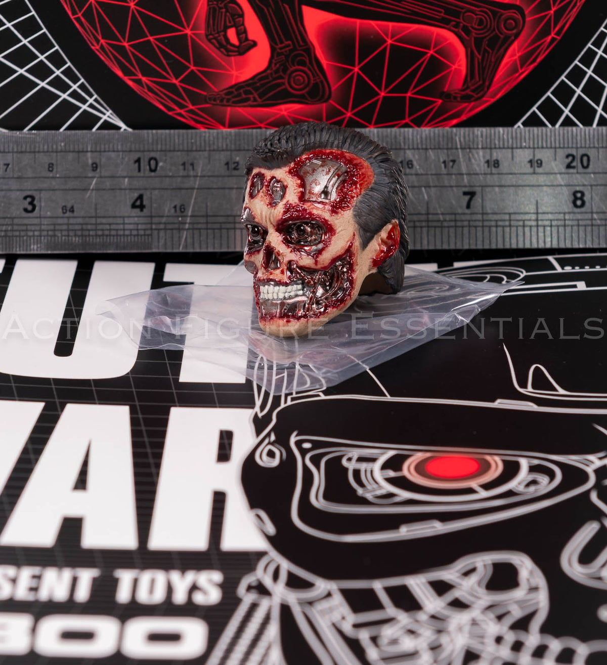 Present Toys T-800 extreme endoskeleton head 1/6 scale, photograph 47