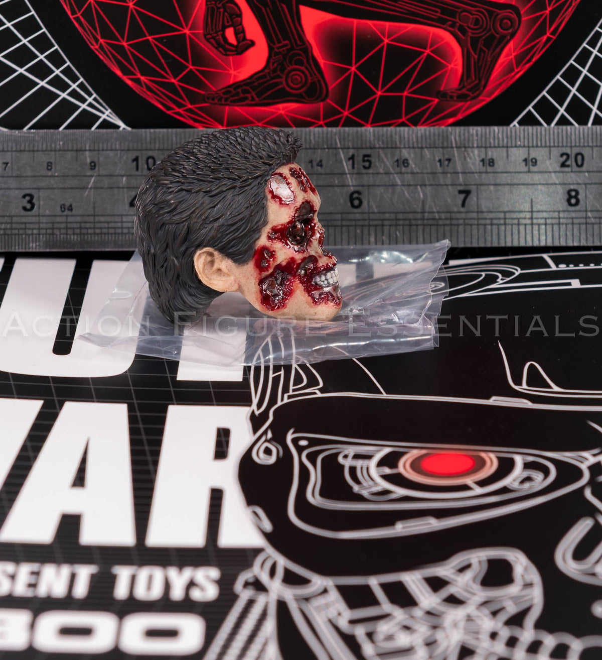 Present Toys T-800 extreme endoskeleton head 1/6 scale, photograph 50