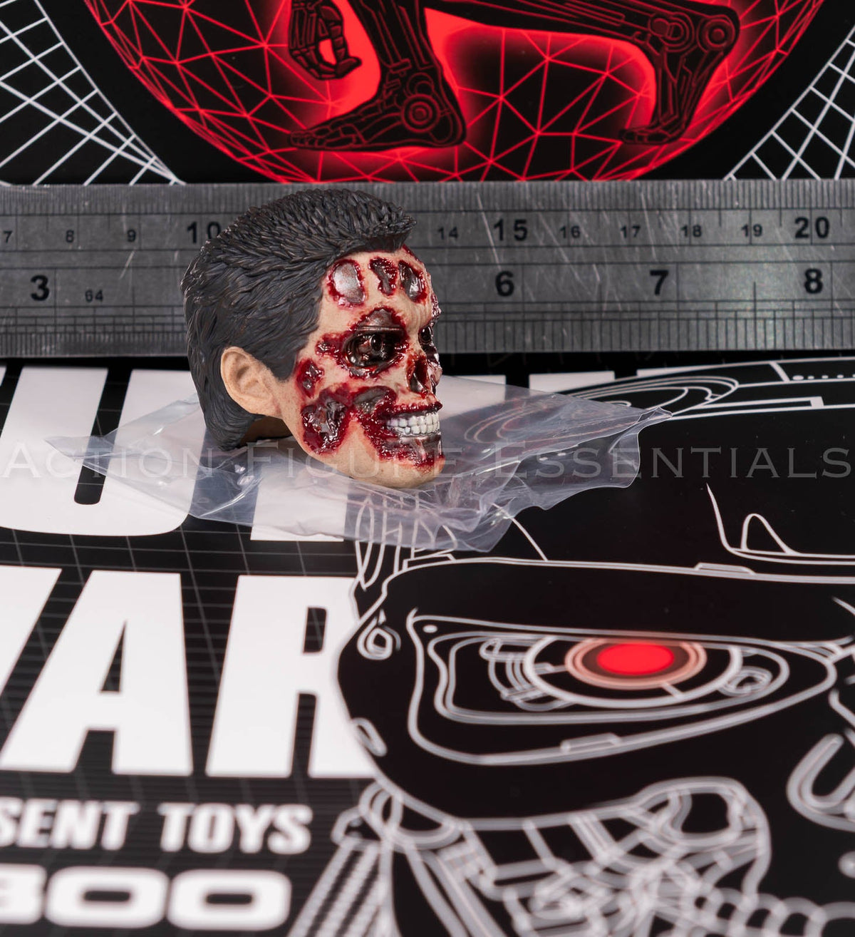 Present Toys T-800 extreme endoskeleton head 1/6 scale, photograph 51