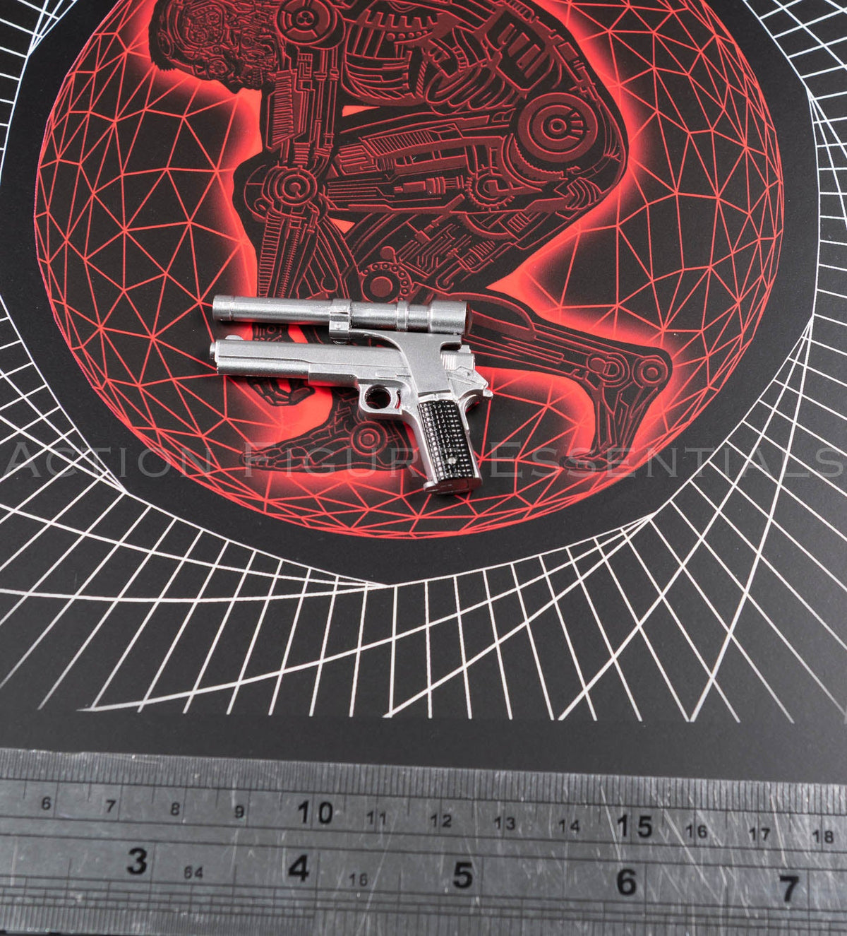 Present Toys Future Warrior T-800 Longslide pistol, original 1/6 scale accessory, view 3