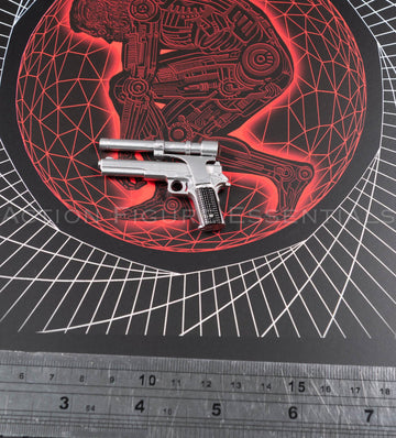 Present Toys Future Warrior T-800 Longslide pistol, original 1/6 scale accessory, view 3