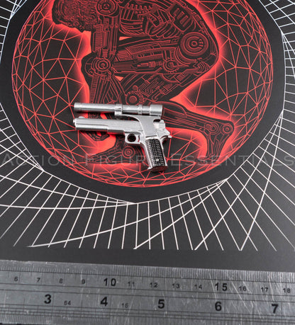 Present Toys Future Warrior T-800 Longslide pistol, original 1/6 scale accessory, view 3