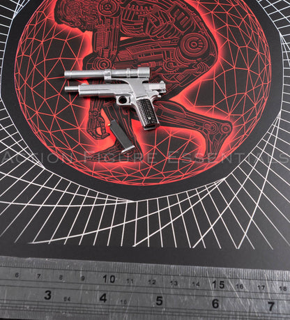 Present Toys Future Warrior T-800 Longslide pistol, original 1/6 scale accessory, view 5