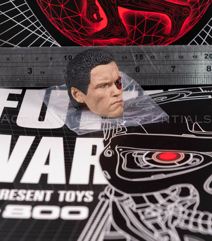 Present Toys T-800 mechanical eye head sculpt, sculpt detail angle 5